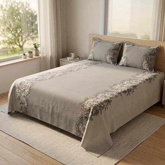 Pure Cotton Double Bedsheet Set